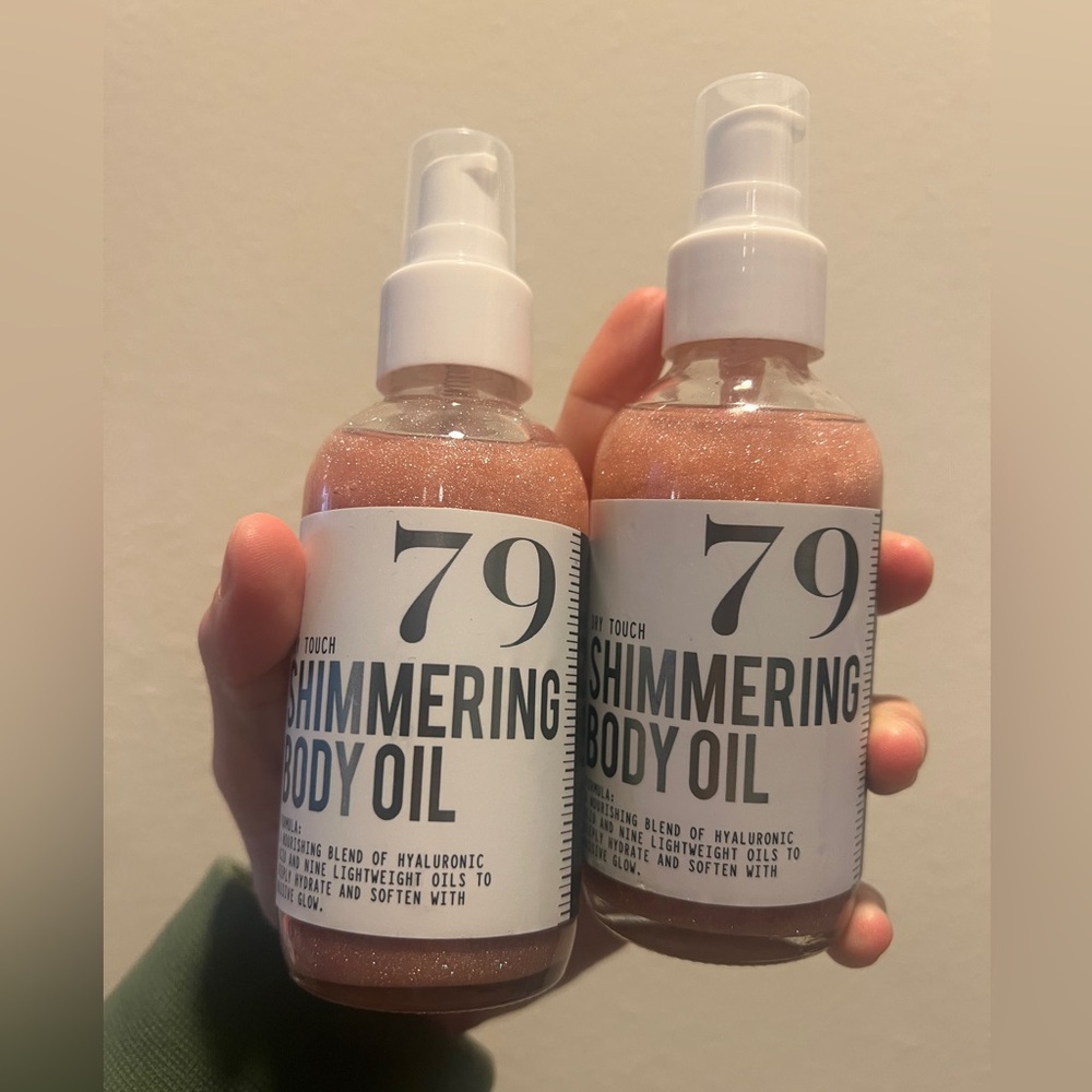 Miim Miic NO 79 CHERRY VANILLA WOOD  Dry Touch Shimmering Body Oil 4 Oz NEW X2